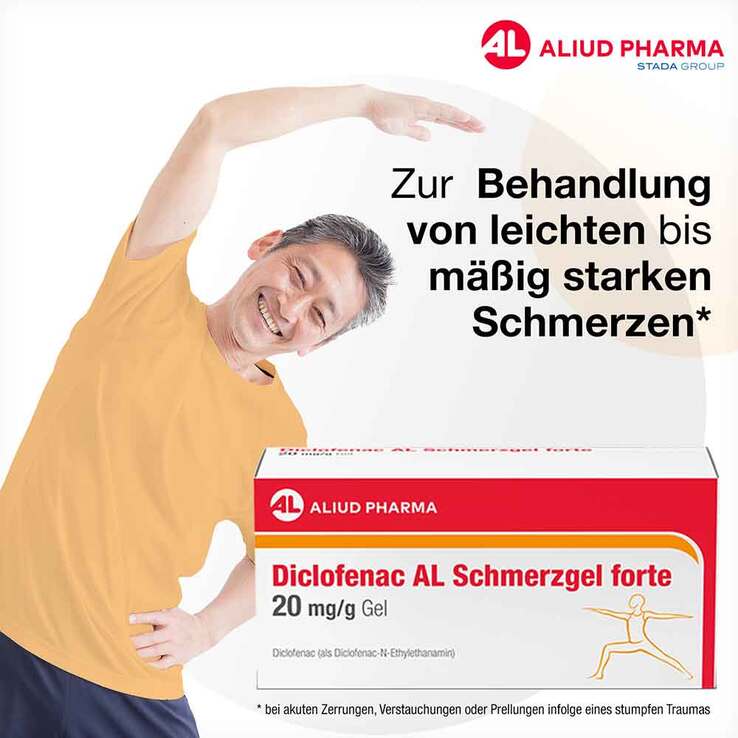 Almanya'dan teslimat servisi - DICLOFENAC AL Ağrı jeli forte 20 mg