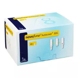NOVOFINE Otomatik kapaklı kanüller 8 mm 30 G, 100 adet