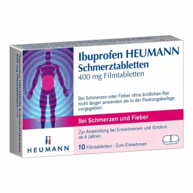 IBUPROFEN Heumann Ağrı Tabletleri 400 mg, 10 adet IBUPROFEN Heumann Ağrı Tabletleri 400 mg, 10 adet