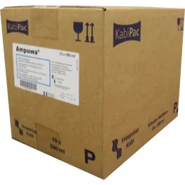 AMPUWA Plastik şişe enjeksiyon/infüzyon solüsyonu, 10X500 ml