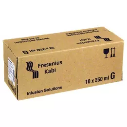 AMPUWA Enjeksiyon/infüzyon solüsyonu için cam şişe, 10X250 ml