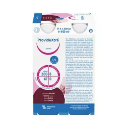 PROVIDE Xtra Drink Kiraz içme şişesi, 4X200 ml