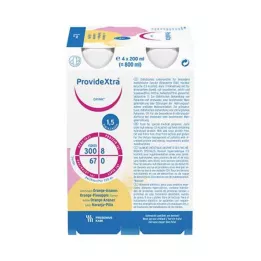 PROVIDE Xtra Drink Portakal Ananas İçme Şişesi, 4X200 ml
