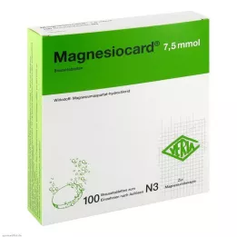 MAGNESIOCARD 7,5 mmol efervesan tablet, 100 adet
