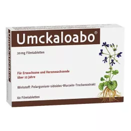 UMCKALOABO 20 mg film kaplı tabletler, 60 adet
