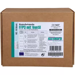 MUNDSCHUTZ FFP3 valfli, 10 adet