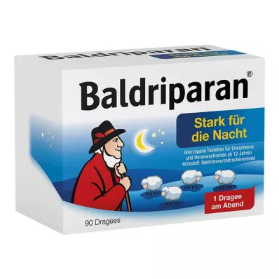 BALDRIPARAN Güçlü gece kaplamalı tabletler, 90 adet