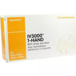 OPSITE IV 3000 9x12 cm şeffaf kanül fiksasyonu, 50 adet