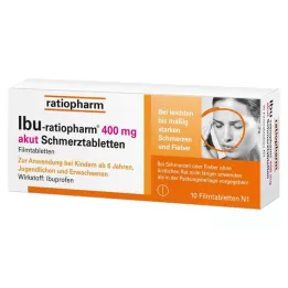 IBU-RATIOPHARM 400 mg akut ağrı tabletleri, film kaplı tabletler, 10 adet