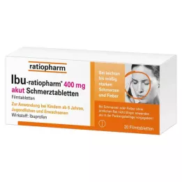 IBU-RATIOPHARM 400 mg akut ağrı tabletleri, film kaplı tabletler, 20 adet