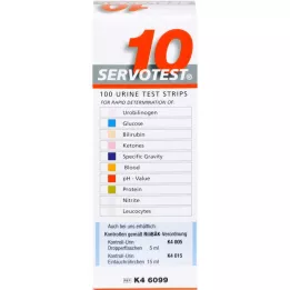 SERVO 10 test çubuğu, 100 adet