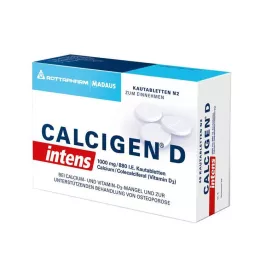CALCIGEN D yoğunluk 1000 mg/880 I.E. çiğnenebilir tabletler, 120 adet