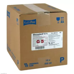 GLUCOSTERIL %5 plastik şişe infüzyon solüsyonu, 10X500 ml
