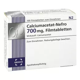 CALCIUMACETAT NEFRO 700 mg film kaplı tabletler, 100 adet