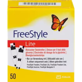 FREESTYLE Lite test şeritleri kodlamadan, 50 saat