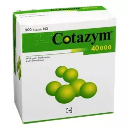 COTAZYM 40.000 pelet mide-dirençli kapsül, 200 parça