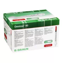 OMNICAN İnsülin şırıngası 1 ml U40, 0,30x12 mm tekli kanüllü, 100X1 adet