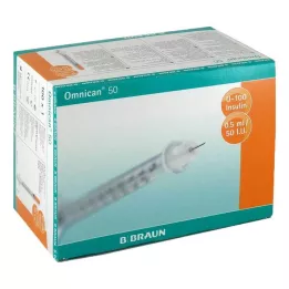 OMNICAN 0,5 ml U100 insülin şırıngası, 0,30x12 mm e. kanüllü, 100X1 adet