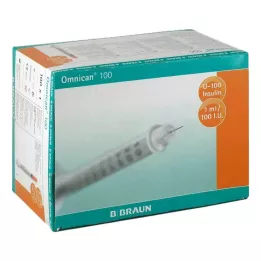 OMNICAN insülinsp.1 ml u100 m.kan.0.30x12 mm., 100x1 st