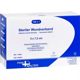 WUNDVERBAND steril 5x7,2 cm, 100 adet