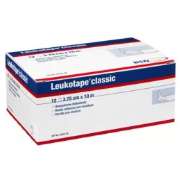 LEUKOTAPE Klasik 3,75 cmx10 m beyaz, 12 adet