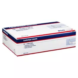 LEUKOTAPE Klasik 2 cmx10 m beyaz, 12 adet