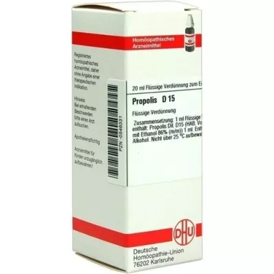 PROPOLIS D 15 Seyreltme, 20 ml PROPOLIS D 15 Seyreltme, 20 ml