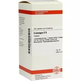 CRATAEGUS D 8 tablet, 200 adet