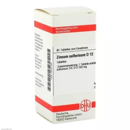 ZINCUM SULFURICUM D 12 tablet, 80 adet