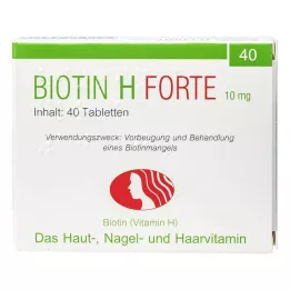 BIOTIN H forte tabletler, 40 adet