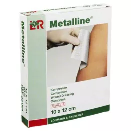 METALLINE Kompresörler 10x12 cm steril, 10 adet