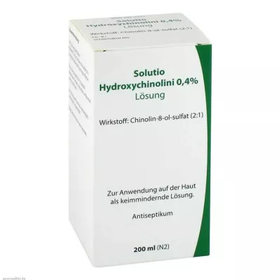 SOLUTIO HİDROKSİKUİN. 0,4%, 200ml SOLUTIO HİDROKSİKUİN. 0,4%, 200ml