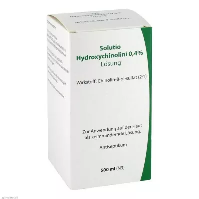 SOLUTIO HİDROKSİKUİN. 0,4%, 500ml SOLUTIO HİDROKSİKUİN. 0,4%, 500ml