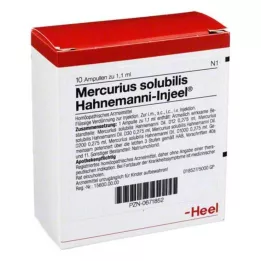 MERCURIUS SOLUBILIS INJEEL Hahnemanni ampulleri, 10 adet