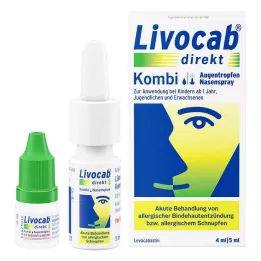 LIVOCAB doğrudan kombo 4 ml göz damlası + 5 ml burun spreyi, 1 paket