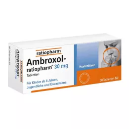 AMBROXOL-ratiopharm 30 mg öksürük balgam söktürücü tablet, 50 adet