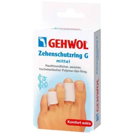 Gehwol polimer jel ayak parmağı koruma halkası, 2 parça
