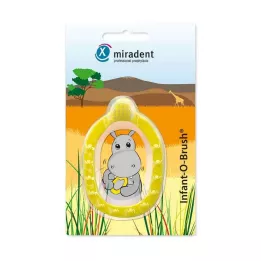 MIRADENT Çocukların öğrenen diş fırçası. Bebek-O-Fırça sarı, 1 adet