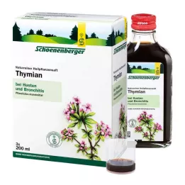 THYMIAN SAFT Schoenenberger tıbbi bitki suları, 3X200 ml