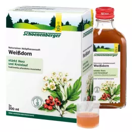 WEISSDORN SAFT Schoenenberger tıbbi bitki suları, 3X200 ml