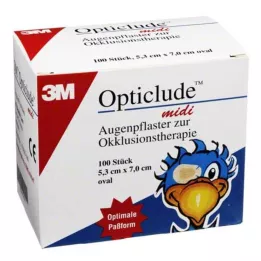 OPTICLUDE 3M midi 5,3x7 cm 1538/100, 100 adet