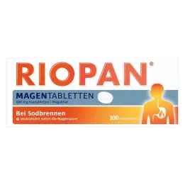 RIOPAN Mide Tabletleri Çiğnenebilir Tabletler, 100 adet
