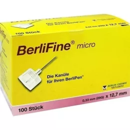 BERLIFINE mikro kanüller 0,33x12,7 mm, 100 adet