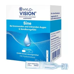 HYLO-VISION sinüs tek doz pipetleri, 20X0,4 ml