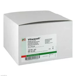 VLIWAZELL Emici kompresler steril olmayan 10x10 cm, 100 adet