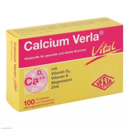 CALCIUM VERLA Vital film kaplı tabletler, 100 adet