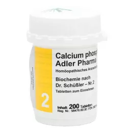 BIOCHEMIE Adler 2 Kalsiyum fosforikum D 6 tablet, 200 adet