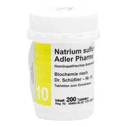 BIOCHEMIE Adler 10 Natrum sülfürikum D 6 tablet, 200 adet