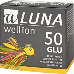 WELLION LUNA Kan şekeri test şeritleri, 50 adet