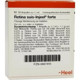 RETINA SUIS Injeel forte ampuller, 10 adet